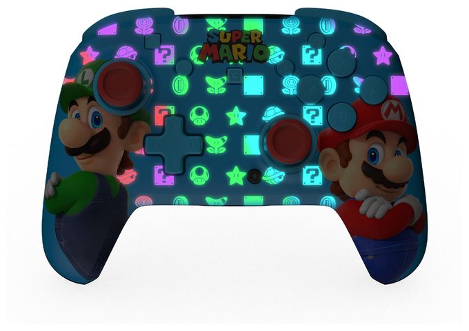 Digital Gamepad für Nintendo Switch, Nintendo Switch 2, Nintendo Switch Lite, Nintendo Switch OLED  Rematch Wireless Controller Super Mario: Mario & Luigi (Mehrfarbig) 