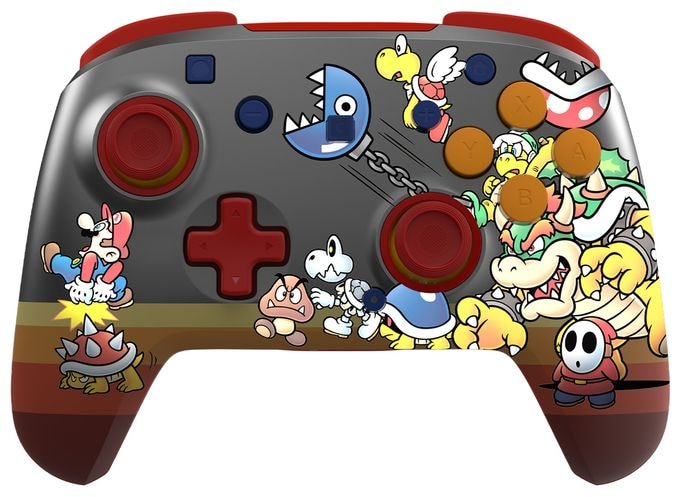 Digital Gamepad für Nintendo Switch, Nintendo Switch 2, Nintendo Switch Lite, Nintendo Switch OLED  Rematch Wireless Controller Super Mario: Koopa Troop (Mehrfarbig) 