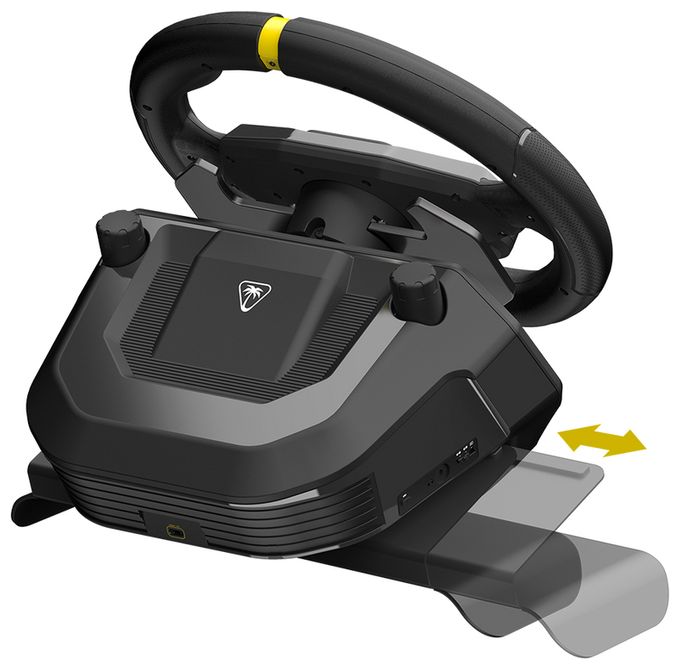 Getriebe für Android, PC, Xbox One, Xbox One S, Xbox One X, Xbox Series S, Xbox Series X  VelocityOne Racer Wireless Wheel (Schwarz) 