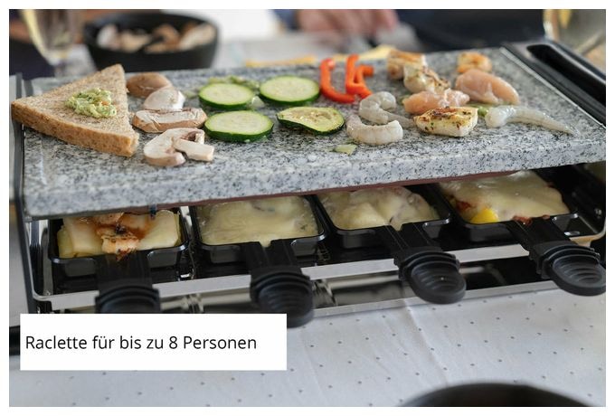 8 Person(en) 1200 W 48760 Delice Basic Raclette 
