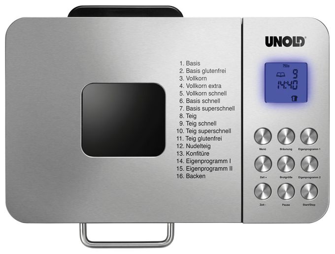 Brotbackautomat für 1 kg 600 W 68456 Backmeister Edel 