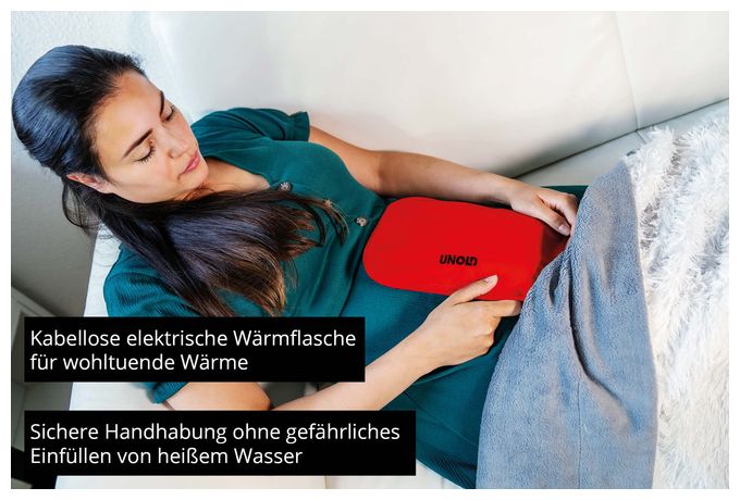 380 W  Wärmi elektrische Wärmflasche (Rot) 