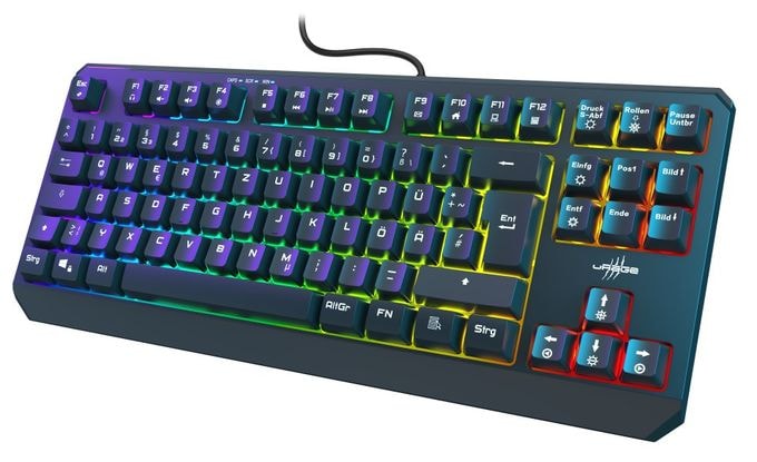 RGB-LED Gaming Tastatur USB  Exodus 220 TKL (Schwarz) 