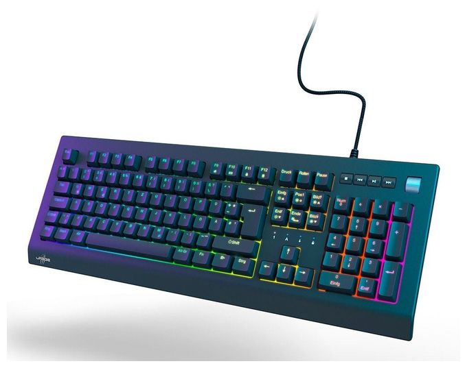 RGB-LED Gaming Tastatur USB  Exodus 600 (Schwarz) 