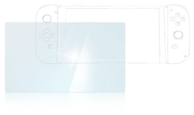 Schutz-Set Nintendo Switch  Schutzglas (Transparent) 