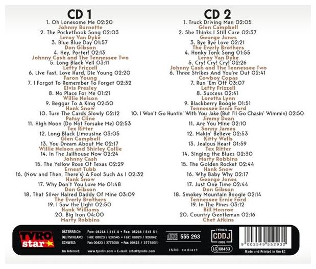 VARIOUS - Country Gold-40 Original Country Hits 