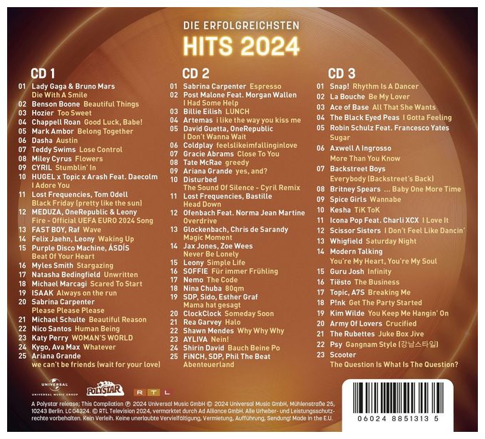 Various - Die Ultimative Chartshow - Hits 2024 