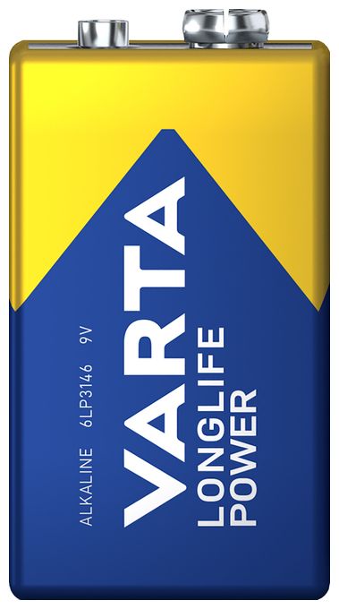 E-Block Alkali 9 V 1 Stück  Longlife Power Batterie (Blau/Gold) 