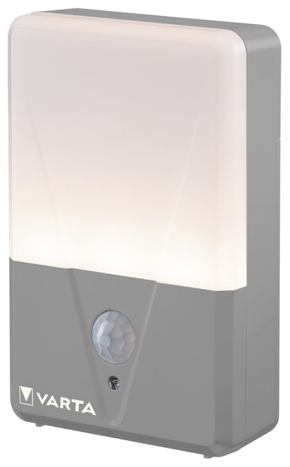 LED Wandbeleuchtung für den Außenbereich Warmweiß Batterie  Motion Sensor Outdoor Light (Grau/Weiß) 