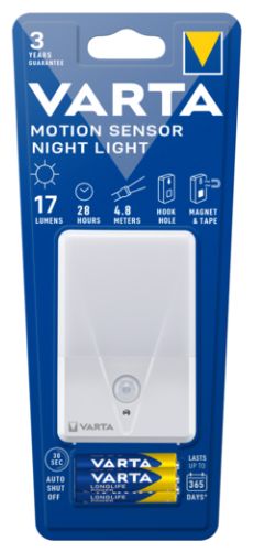 LED Warmweiß Batterie/Akku Nachtlicht mit Bewegungsmelder 