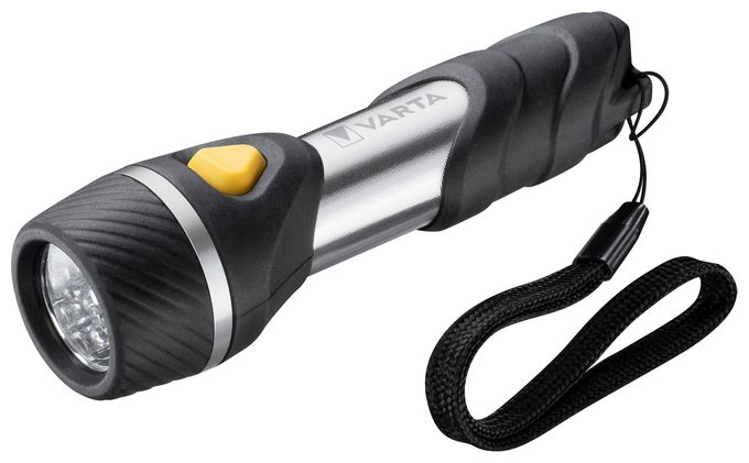Taschenlampe mit 5 LEDs inkl. 1x AA Batterien, Day Light Multi LED F10 Leuchte, Taschenleuchte mit Anhänger, Lampe ideal für Haushalt, Angeln, Garage, Notfall, Stromausfall, Outdoor 