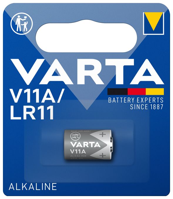 Batterien V11A, 1 Stück, Alkaline Special, 6V, für Uhren, Fernbedienungen, Taschenrechner, kompakt mit langanhaltender & hoher Leistung 