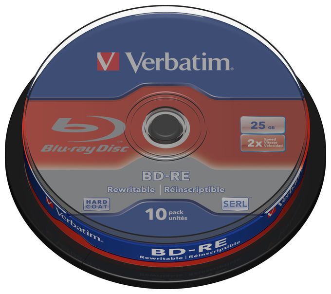 BD-RE SL 25GB 2x 10 Pack Spindle 
