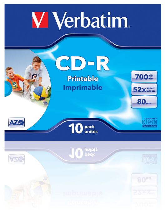 CD-R AZO Wide Inkjet Printable 