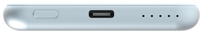 5000 mAh Powerbank USB Typ-C Kabelloses Laden  Charge 'n' Go (Blau) 