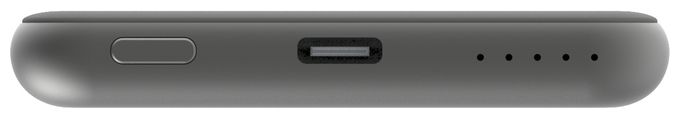 5000 mAh Powerbank USB Typ-C Kabelloses Laden  Charge 'n' Go (Grau) 