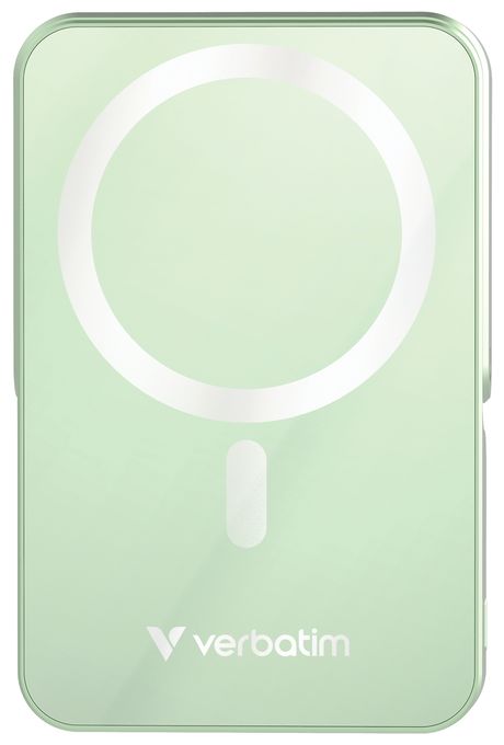 10000 mAh Powerbank USB Typ-C Kabelloses Laden  Charge 'n' Go Magnetic Wireless (Grün) 