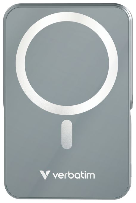 10000 mAh Powerbank USB Typ-C Kabelloses Laden  Charge 'n' Go Magnetic Wireless (Grau) 