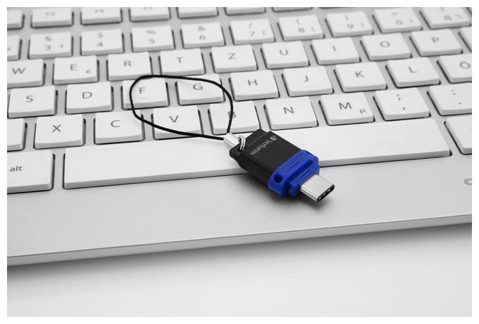USB Type-A / USB Type-C Stick 32 GB (Schwarz, Blau, Silber) Dual 