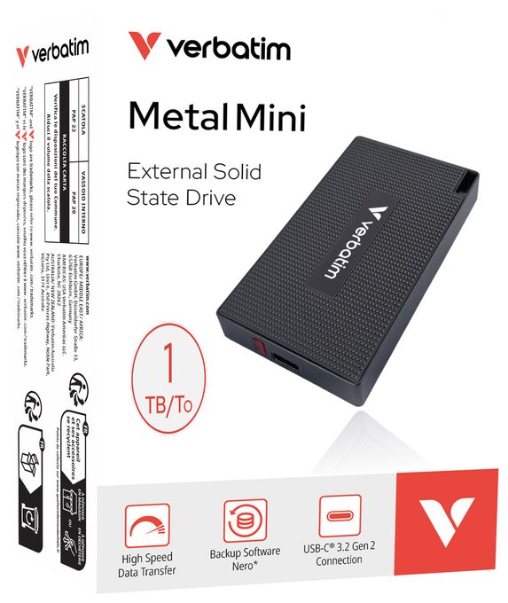 1 TB SSD M.2  Metal Mini (Grau) 