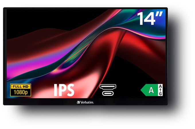 Full HD Monitor 35,6 cm (14 Zoll) 16:9 6 ms 220 cd/m²  PM-14 (Schwarz) 