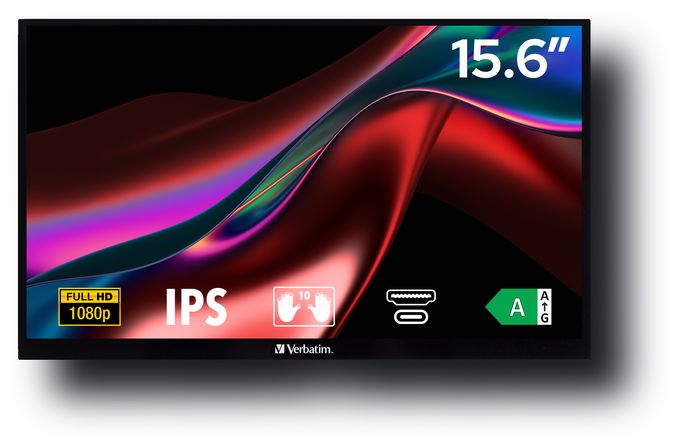 Full HD Monitor 39,6 cm (15.6 Zoll) 16:9 6 ms 250 cd/m²  PMT-15 (Schwarz) 