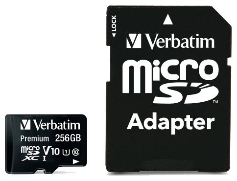 MicroSDXC Speicherkarte 256 GB Klasse 10 Premium 