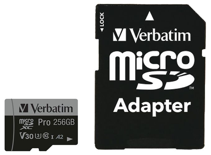 MicroSDXC Speicherkarte 256 GB Class 3 (U3) Klasse 10 Pro 