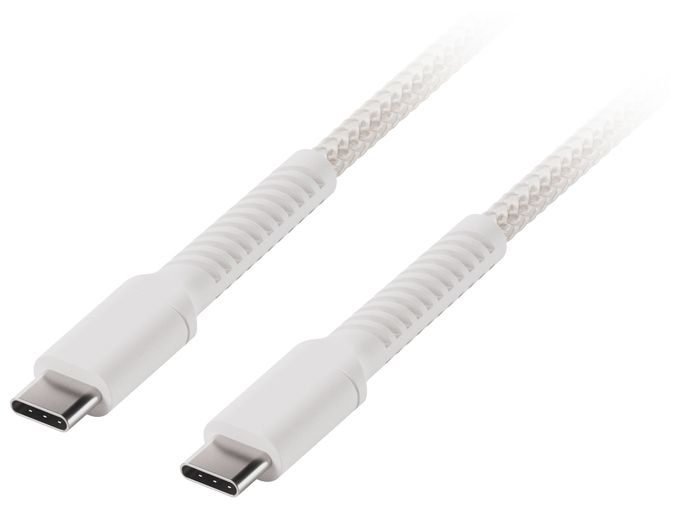 Stecker USB C auf USB C bis 60 W 2,5 m  63641 (Weiß) 