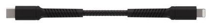 Stecker Rundkabel USB C auf Lightning bis 30 W 2,5 m  63642 (Schwarz) 