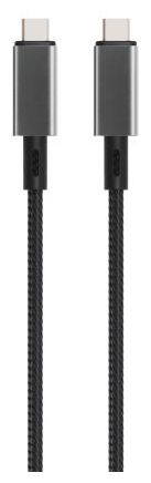 10 Gbit/s Stecker Rundkabel USB C auf USB C bis 100 W 0,5 m  64010 (Schwarz) 