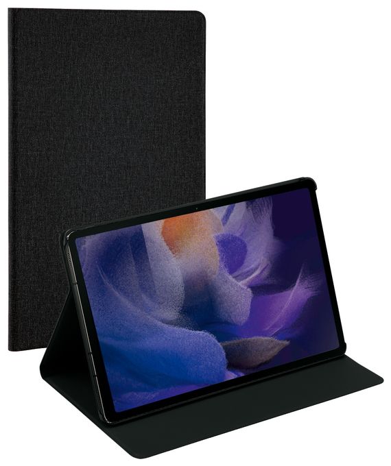 Folio aus Kunstleder für Samsung Galaxy Tab A8 (2021) bis 26,7 cm (10.5") Kratzresistent, Schockresistent (Schwarz) Book Case 