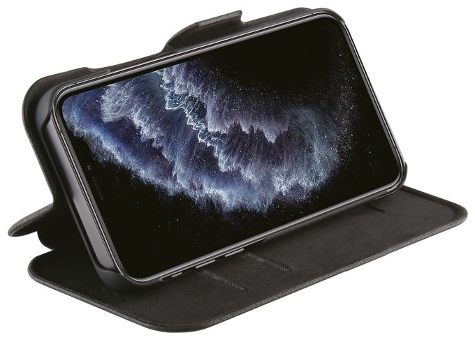 Geldbörsenhülle für Apple iPhone 12, iPhone 12 Pro  Casual (Schwarz) 