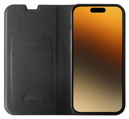 Cover für Apple iPhone 15 Pro Max  Premium Wallet (Schwarz) 
