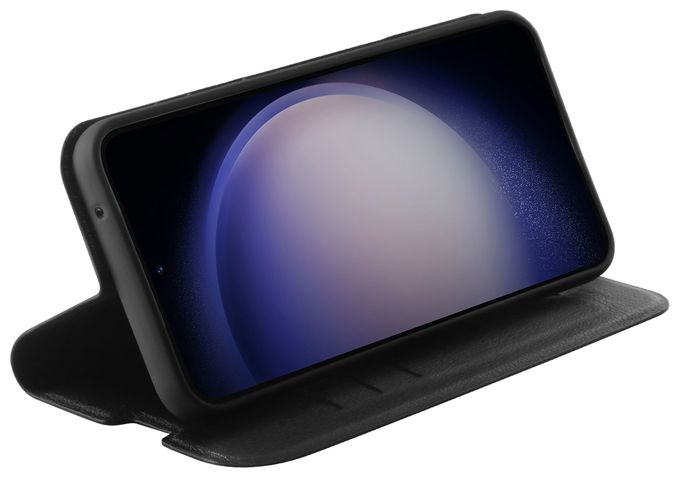 Geldbörsenhülle für Samsung Galaxy S23 FE  Premium Wallet (Schwarz) 
