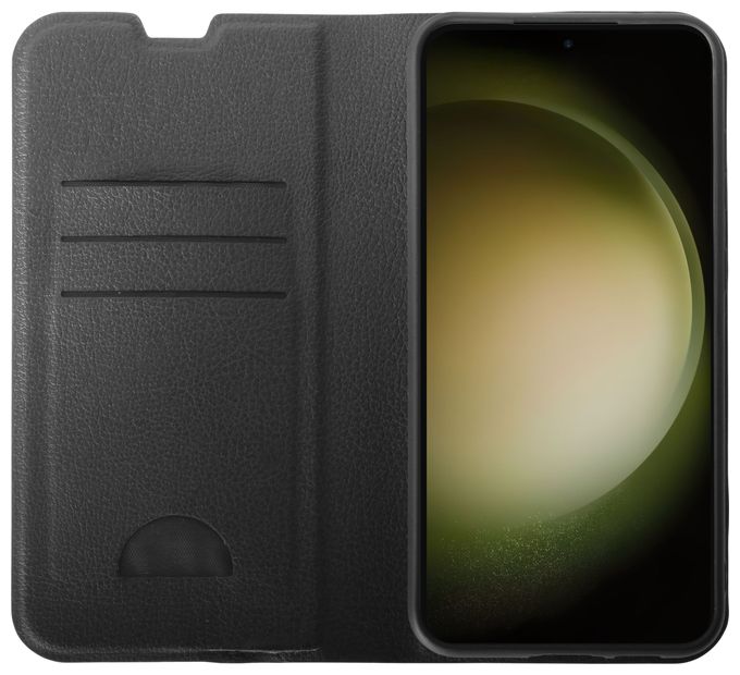 Geldbörsenhülle für Samsung Galaxy S24+  Premium Wallet (Schwarz) 