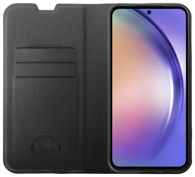 Geldbörsenhülle für Samsung Galaxy A55 5G  Premium Wallet (Schwarz) 
