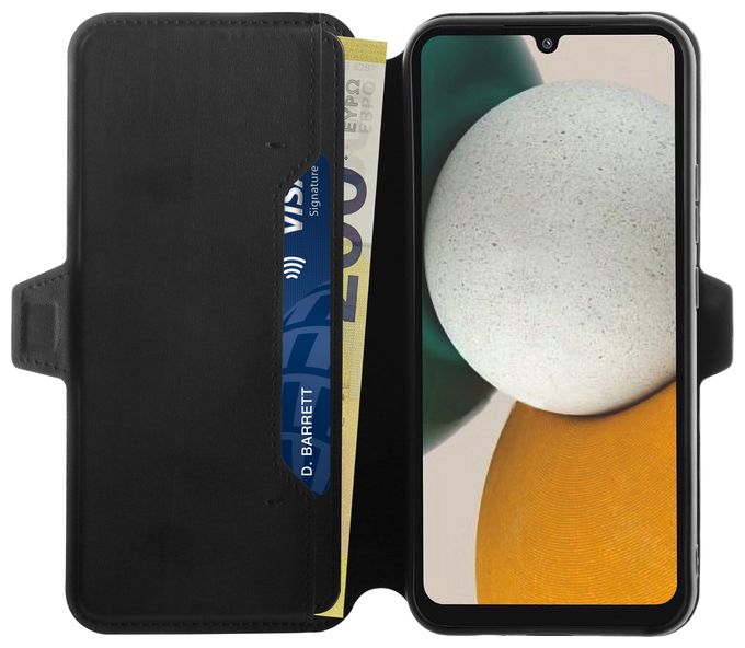 Geldbörsenhülle für Samsung Galaxy A34 5G  Pure Wallet (Schwarz) 