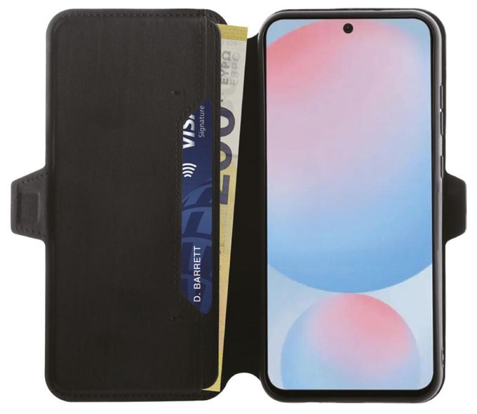 Geldbörsenhülle für Samsung Galaxy A36 5G, Galaxy A56 5G  Pure Wallet (Schwarz) 