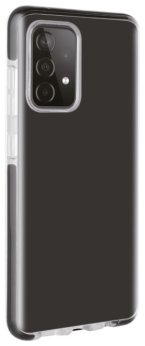 Cover für Samsung Galaxy A33 (Schwarz, Transparent) Rock Solid 