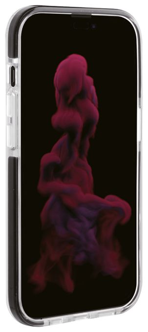 Cover für Apple iPhone 14 Pro (Schwarz, Transparent) Rock Solid 