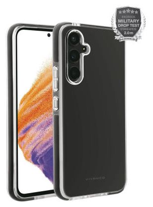 Cover für Samsung Galaxy A54 5G (Schwarz, Transparent) Rock Solid 