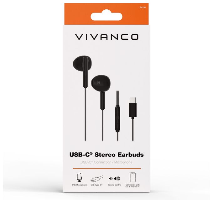 In-Ear Kopfhörer Kabelgebunden USB Typ-C  USB Type-C Capsule (Schwarz) 