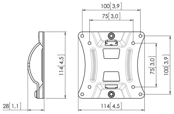 Wand Halterung 12 kg FAU-D 