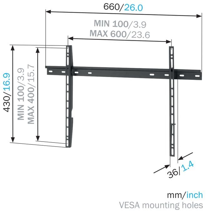 bis 2,03 m (80") 100 kg MNT300 