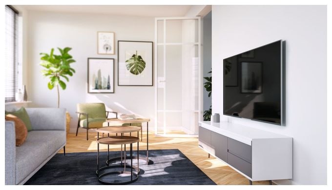 Wand Halterung bis 195,6 cm (77") 50 kg TVM3405 flache 