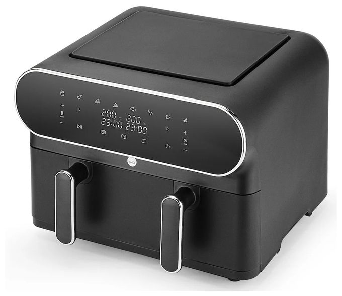 Doppel Heißluftfritteuse 11 l  AF-2x50 Dual (Schwarz) 
