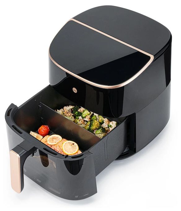 Heißluftfritteuse 8 l 2000 W  AFD-80 Dualfry Split (Schwarz) 