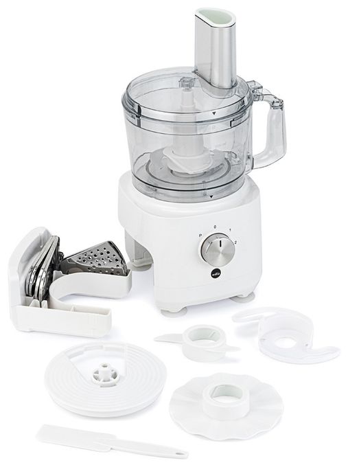 1000 W Küchenmaschine 1,2 l  FP2-1000W (Transparent, Weiß) 