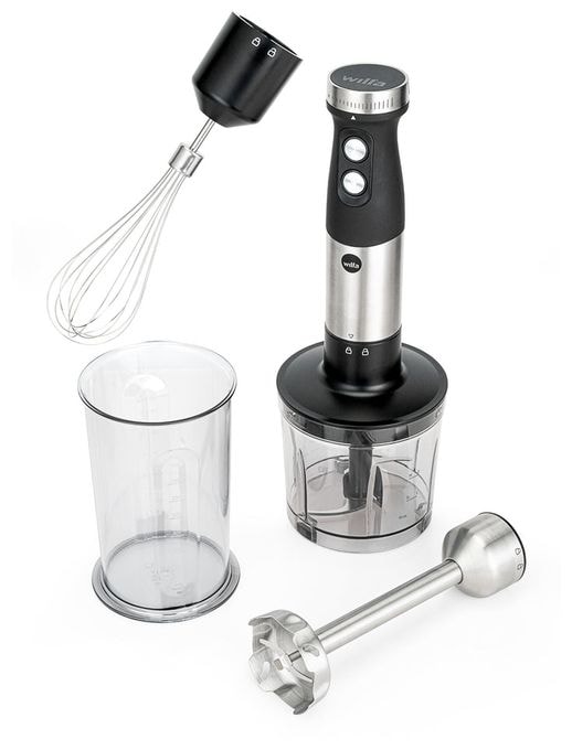 Tragbarer Mixer 1000 W  Fusion Set (Schwarz, Stahl) 